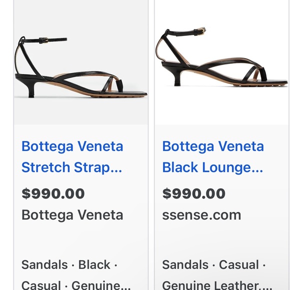 BOTTEGA VENETA
Stretch strap sandals Mid Heel 1.8”
$990 size 37  with dust bag - Picture 17 of 17